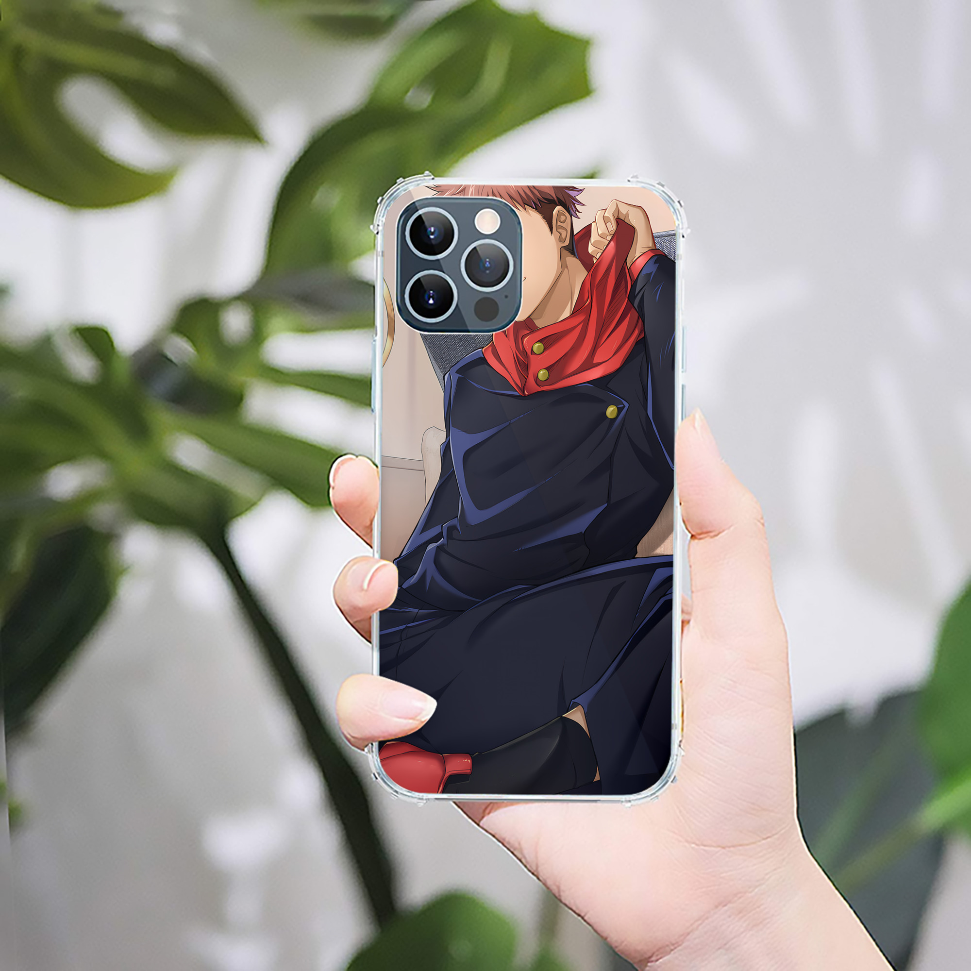 （画像用） 呪術廻戦 Jujutsu Kaisen 【iPhone 12シリーズ対応】透明スマホケース（クリアソフトケース）